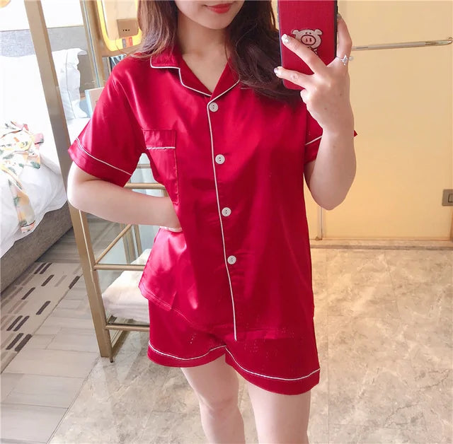 Women Silk Satin Pajamas  Perfect Gift  Voucher Sale